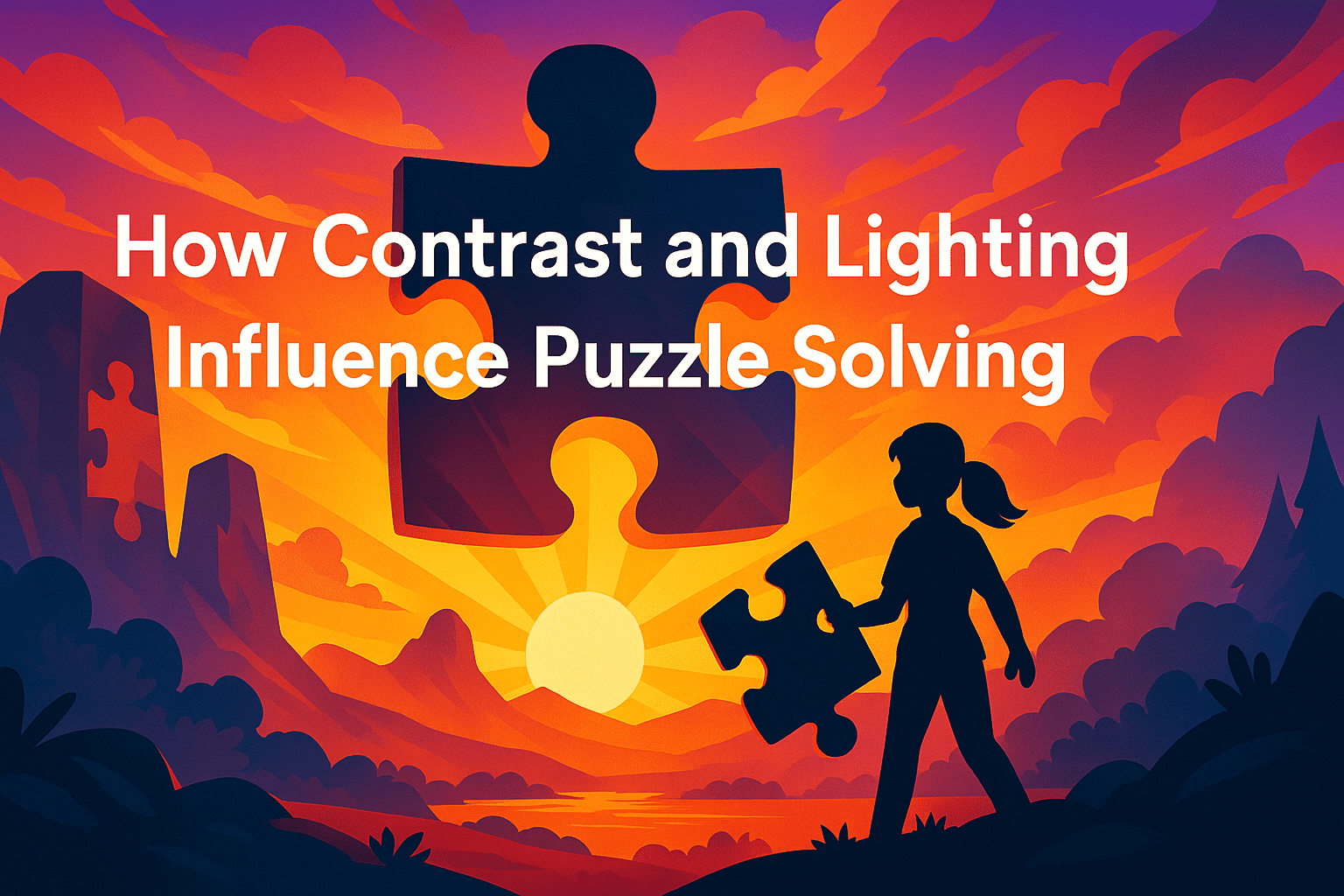 How Contrast and Lighting Influence Puzzle Solving